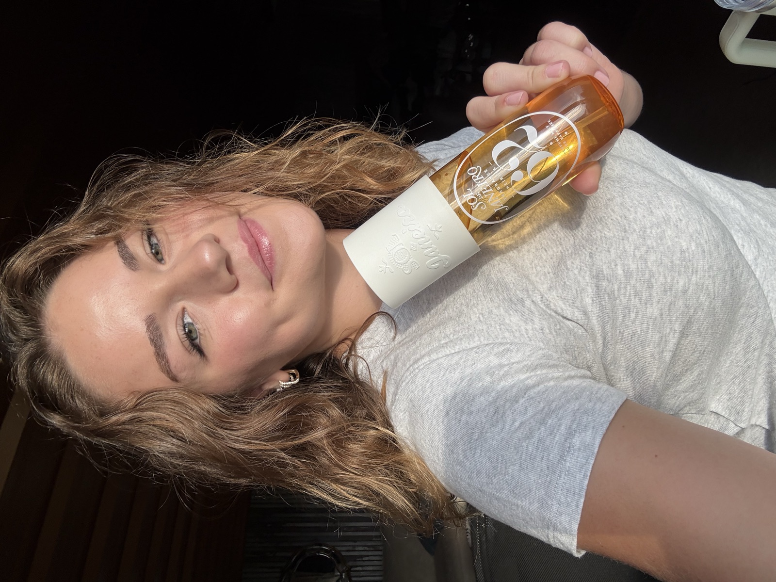 Emma with product